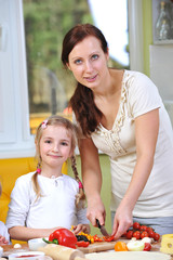 mother with daughter