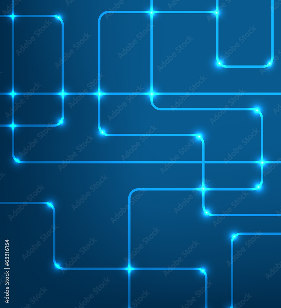 Poster EPS10 vector modern hi-tech glowing background illustration