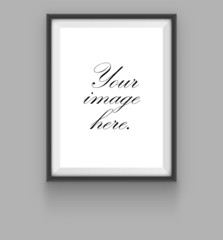 Vector Picture Photo Frame, Realistic Design  with Shadows, Illu