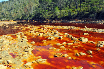 Agua contaminada, Minas de Riotinto, Huelva, España