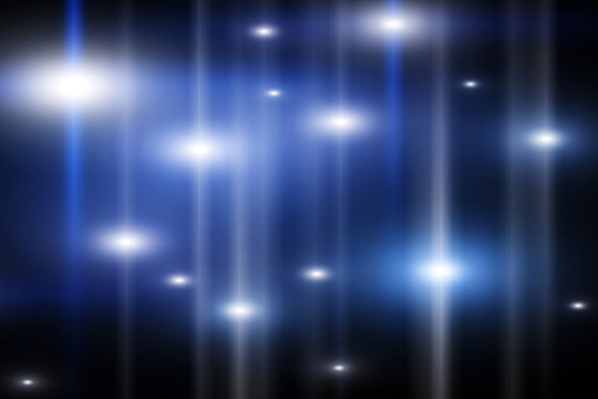 Glowing lights in the night