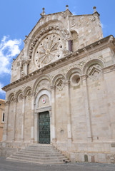 Fototapeta na wymiar Troia Katedra w mieście Troia, Apulia, Włochy