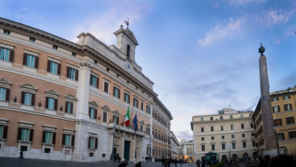 Fototapeta premium The Italian parliament in Rome