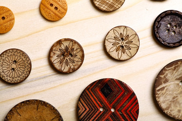 Wooden buttons