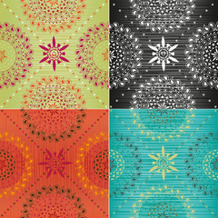 Set of textures in trendy colors