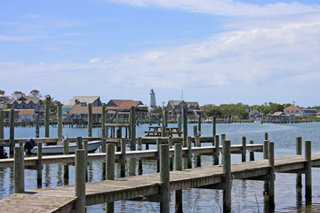 Okracoke harbour