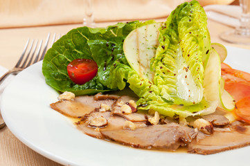 Ham with vegatebles