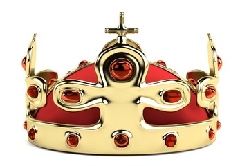 realistic 3d render of crown