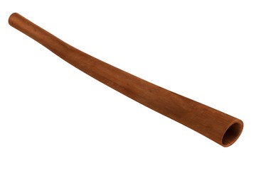 realistic 3d render of digeridoo