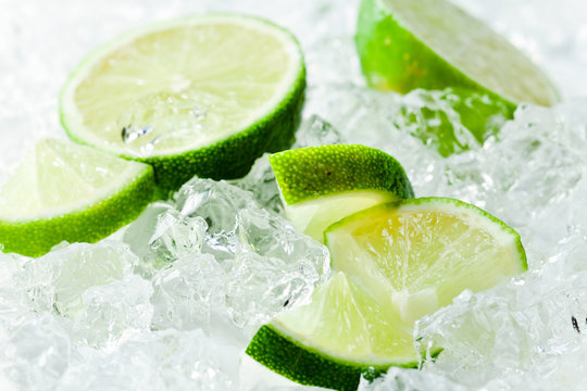 lime with ice