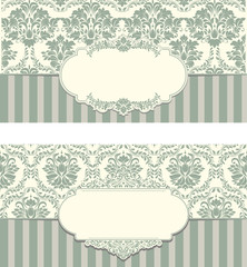 set of antique greeting cards