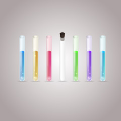 Illustration of test tubes