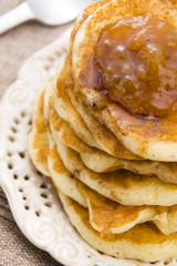 Pancakes with syrup