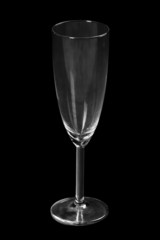 Empty champagne glass