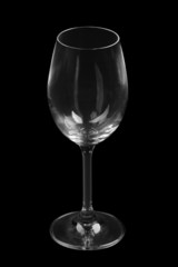 Empty wine glass