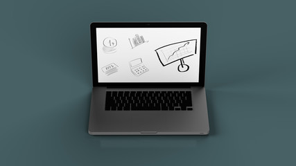 Laptop screen graphics