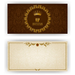 Elegant template for luxury invitation, card
