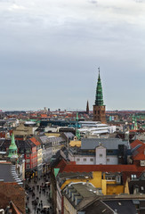 Fototapeta na wymiar view of the Copenhagen, Denmark