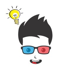 nerd guy cartoon