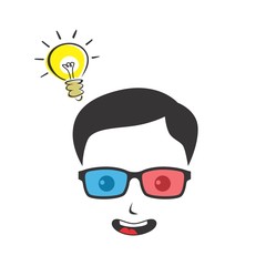 nerd guy cartoon
