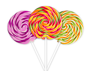 colorful lollipops