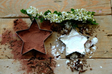 Cacao and flour