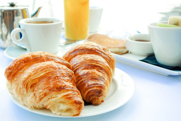 coffee and croissants