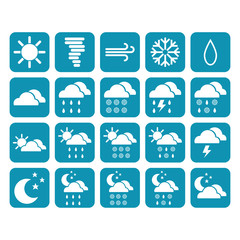 Set of weather icons