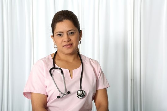 Hispanic Female Nurse Portrait