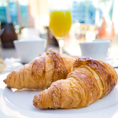 Breakfast with coffee