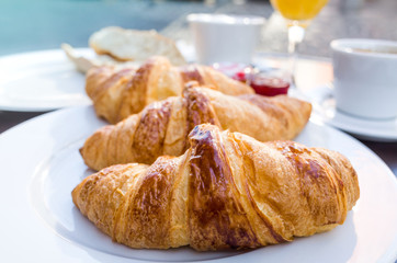 Breakfast with coffee