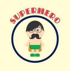 amazing superhero cartoon character