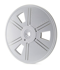 Obraz premium Film reel on white background