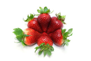 Circle of strawberries