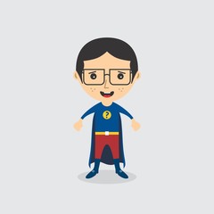 amazing superhero cartoon character