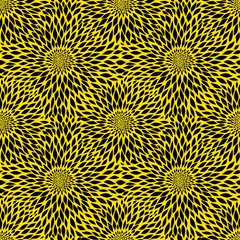 Sunflower seamless pattern