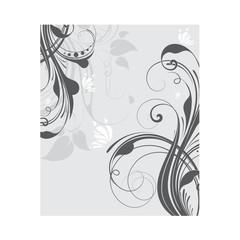 Abstract floral design element
