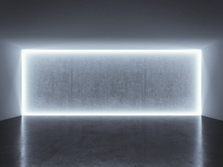 backlit photo studio wall