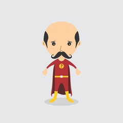 amazing superhero cartoon character