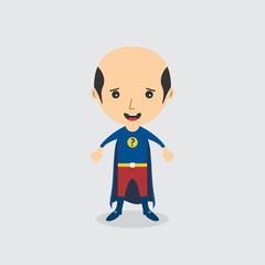 amazing superhero cartoon character