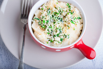 Fish pie with celery root
