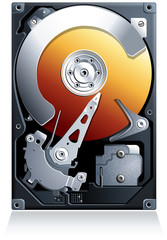 Hard disk drive HDD vector