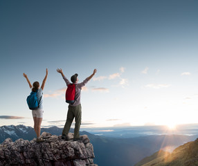 couple hiking