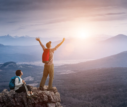 couple hiking