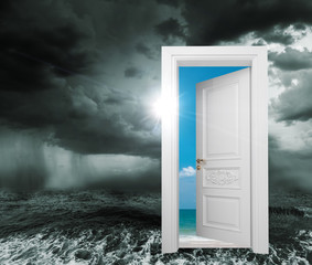 door from bad conditions