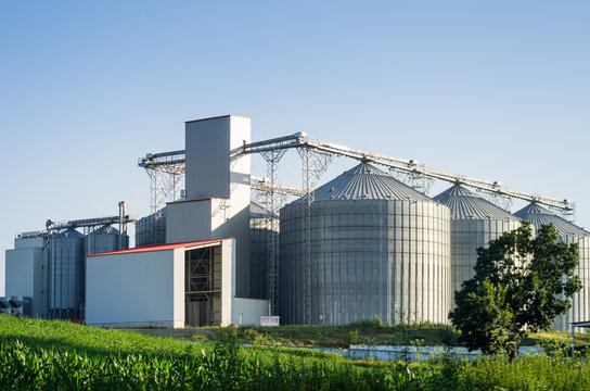 silos and modern mill