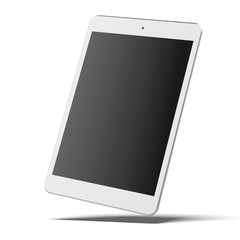 Modern white tablet pc