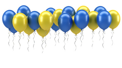 Colorful Helium Balloons - obrazy, fototapety, plakaty