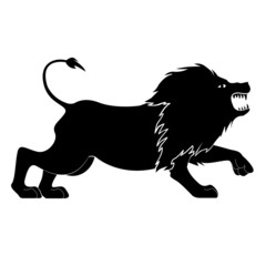 Löwe Vektor Rampant Heraldik Wappen