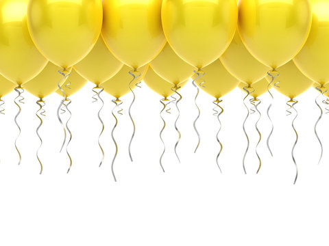 Yellow Party Balloons